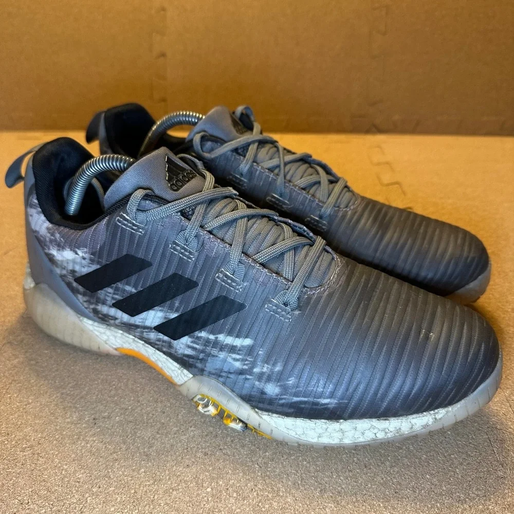 Adidas Golf Shoes Men 11 Grey Spikeless Boost GW5995 Athletic Sneakers Low Top